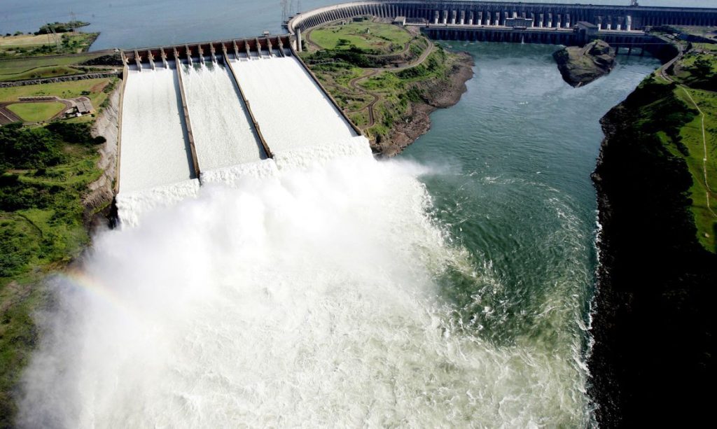 Usina hidrelétrica de Itaipu, na divisa entre o Brasil e o Paraguai (Foto: Caio Coronel/Itaipu Binacional/Divulgação)